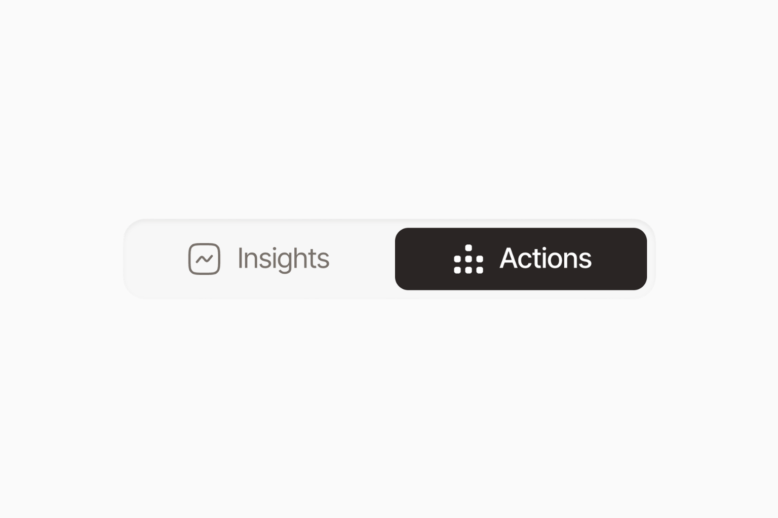 Bloomiro Actions and Insights shown as two connected ways to use visibility data