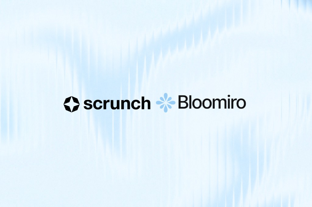 Scrunch and Bloomiro logos side by side for an AI visibility tool comparison